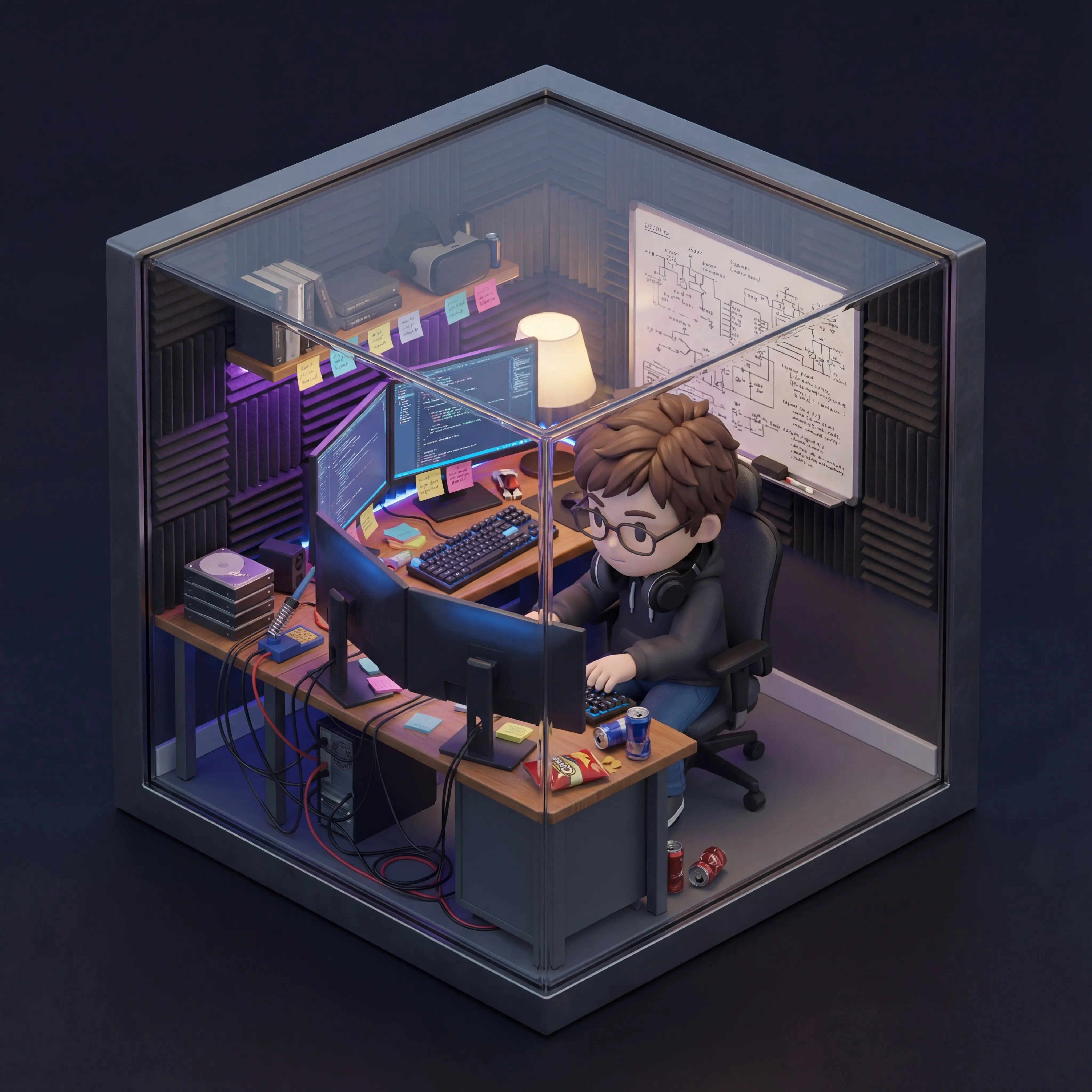 3D Miniature Isometric Room 1
