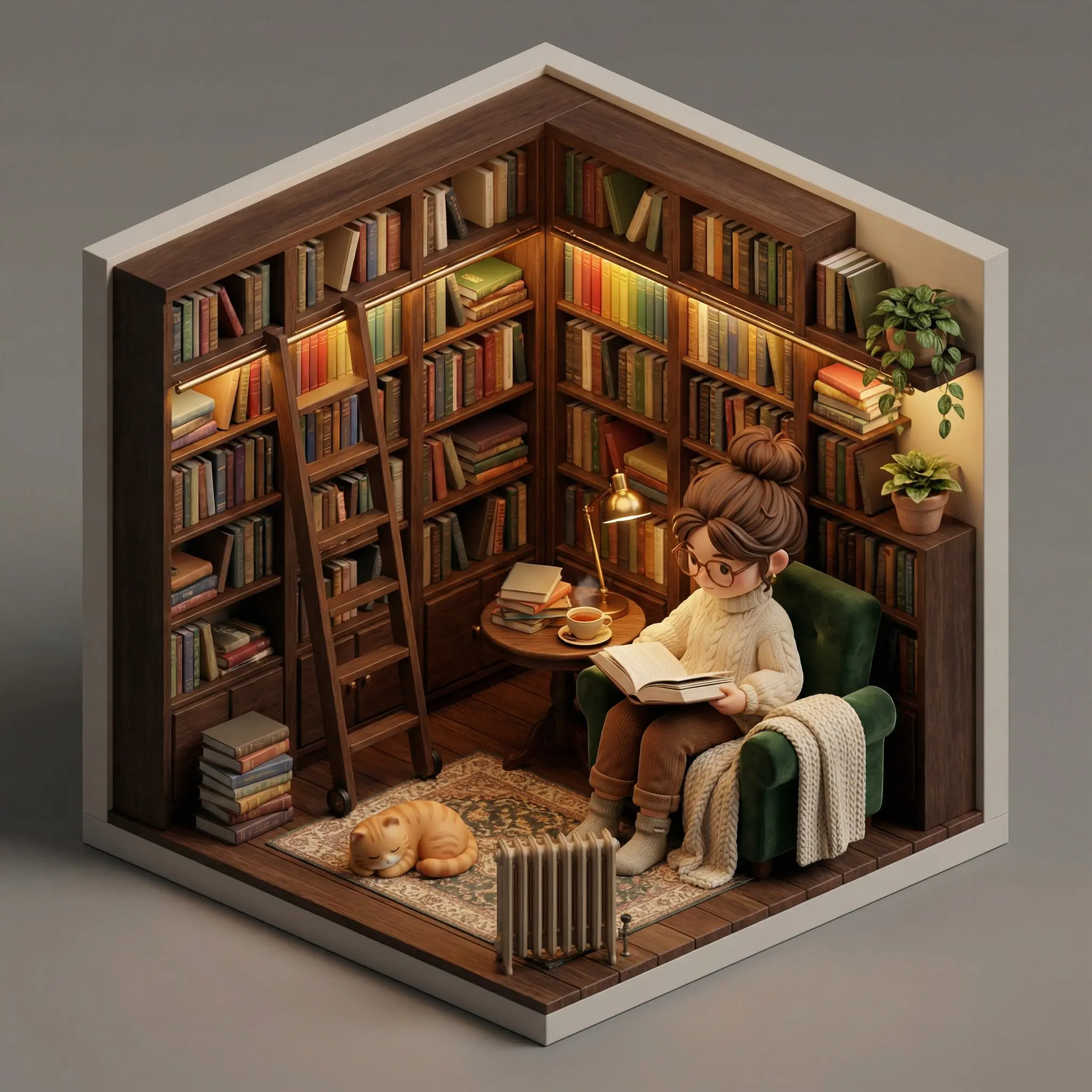 3D Miniature Isometric Room 3
